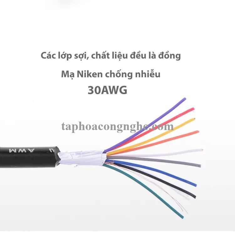 Ugreen 20155 3M màu Đen Cáp tín hiệu 2 đầu COM RS232 dương cao cấp DB101 30020155